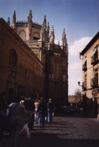 Tourist procession