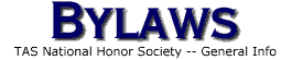 Taipei American School National Honor Society -- Bylaws