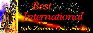 Best International Award from Laila Zamata