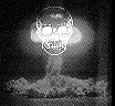  [Mushroom cloud with skull] 