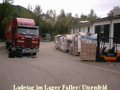 Ladetag im Lager Faller/ Utzenfeld