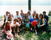 [ family gathering photo at Mary's mother's service on West Pond, Parsonsfield ]