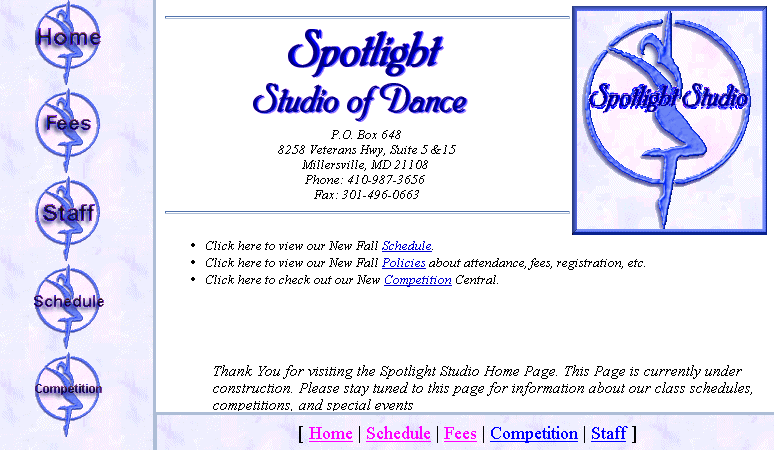 A Dance Studio Site in Maryland