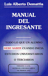 Foto del libro: "Manual del Ingresante"