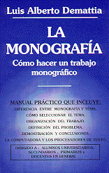 Foto del libro: "La Monografa"