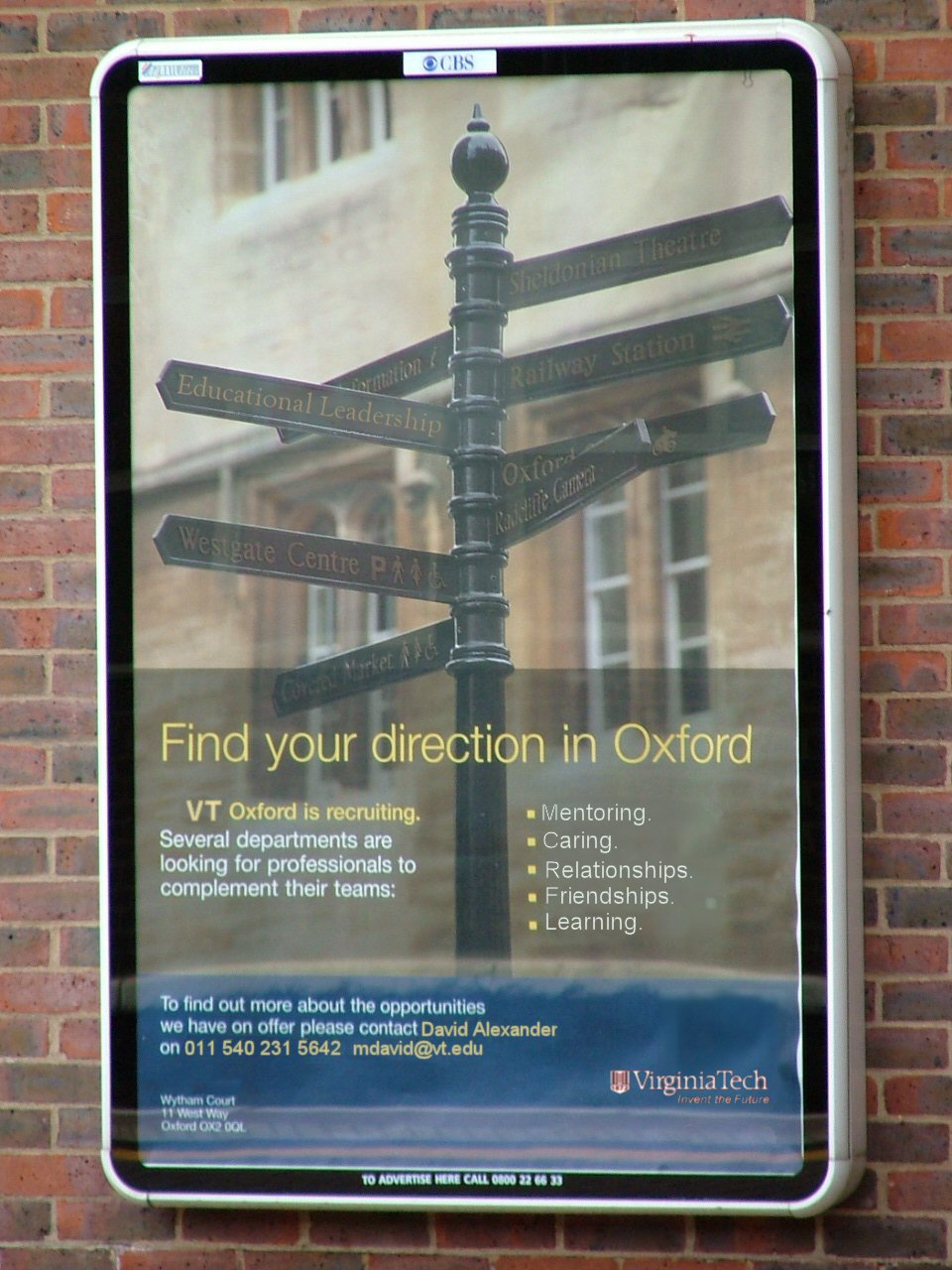 Find your direction at Oxford