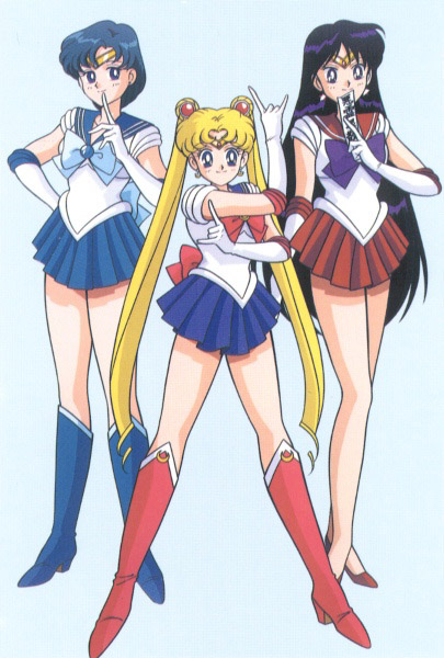 the sailor scouts resemblance to Barbie is uncanny