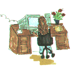 Girl at Computer