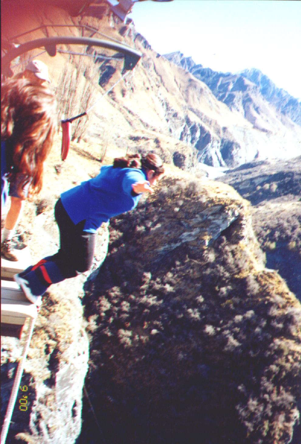 Karen taking the plunge at Queenstown