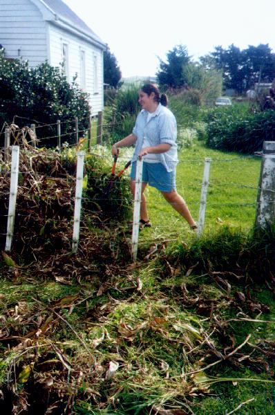 Karen sorting out the Hydraengas