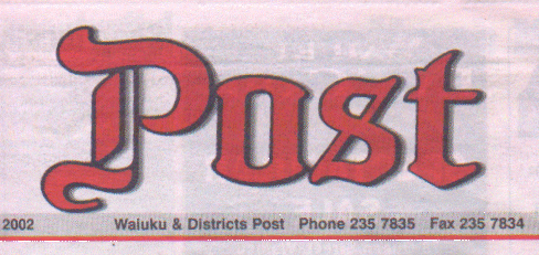 Waiuku and Districts Post banner