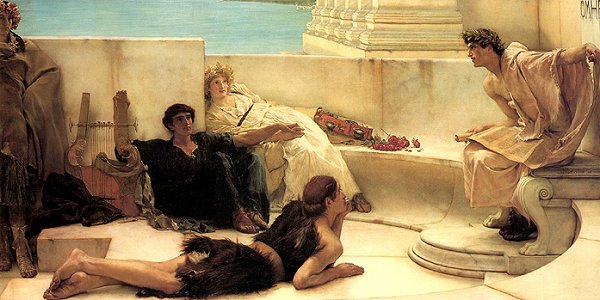 Alma-Tadema:  A Reading from Homer