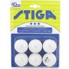 Stiga Three Star White Table Tennis Ball 6 Pack