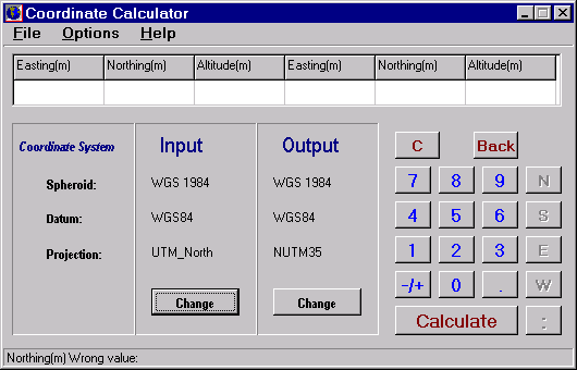 CCalc main window