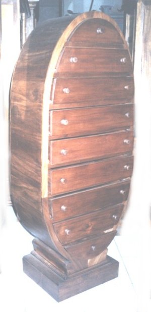 Oval shape of Arsip drawers ( 9 drawers )