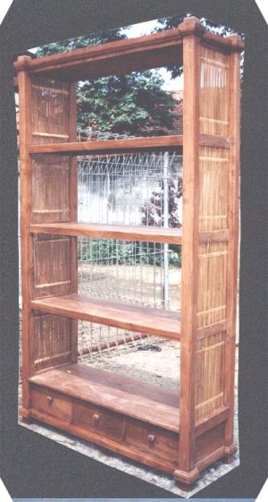 Bamboo type of book shelf