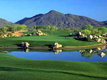 Desert Mountain's Siganture Hole: The Double Island Green of the Cochise Course