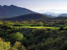 Distant views of layered mountains is the norm at Desert Mountain