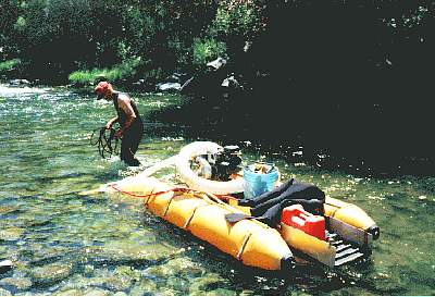 4inch 1995 Keene dredge working the Scott River