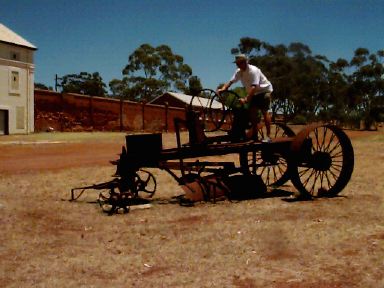 al on a tractor