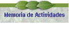 Memoria de Actividades