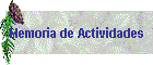 Memoria de Actividades