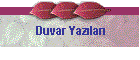 Duvar Yazlar