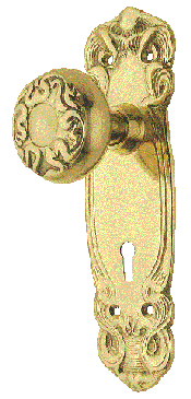 Brass doorknob and Doorset