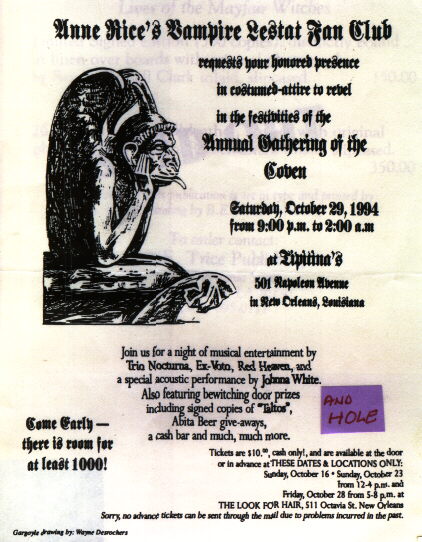 flier from ARVLFC Gathering 1994