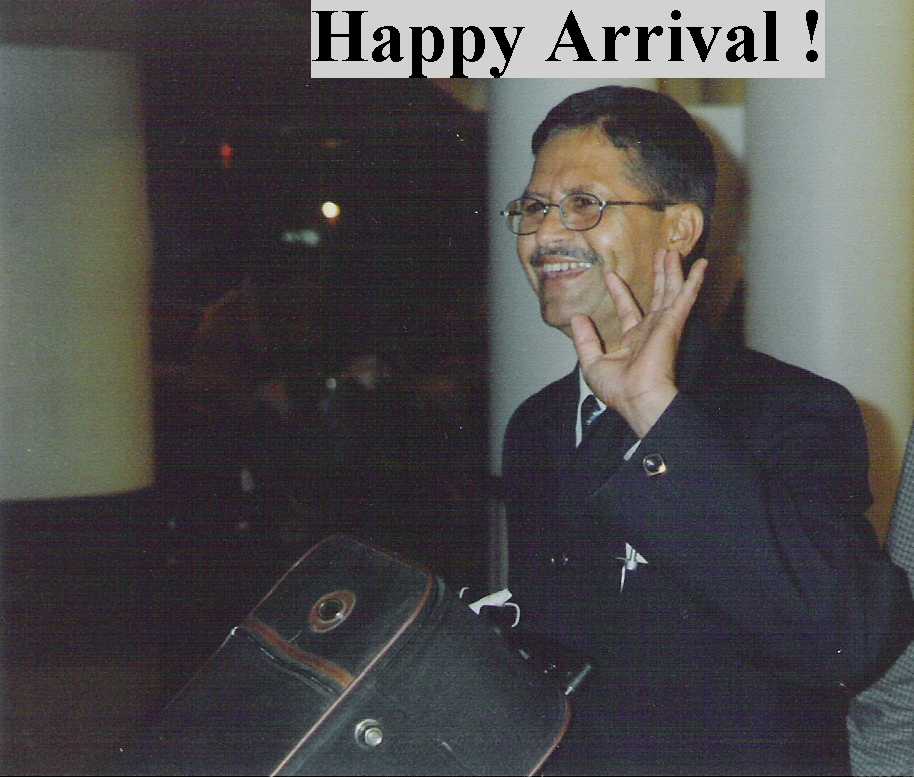 Papa's Happy Arrival at Airport