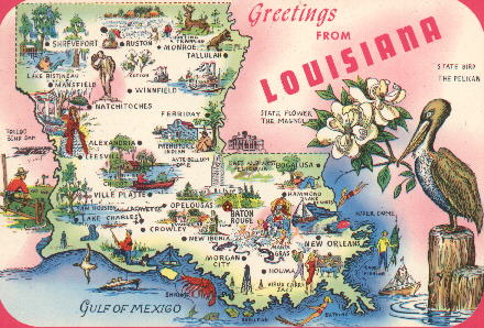 Louisiana Sportmans Map