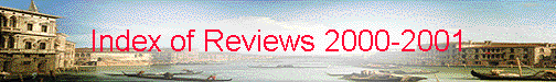 Index of Reviews 2000-2001