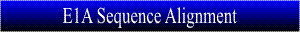 Sequence Alignment Of E1A Proteins