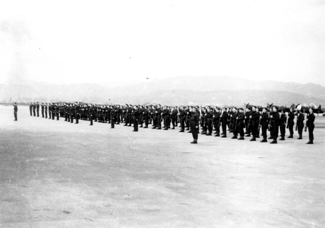 14 Squadron on parade (30kb)