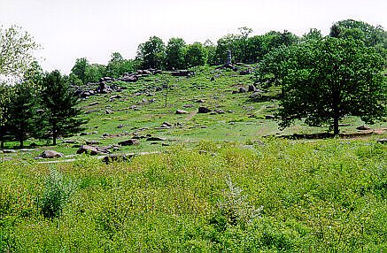 Looking Up Little Round Top