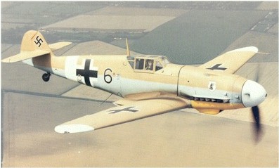 Caza Messerschmidt BF-109 (Color)