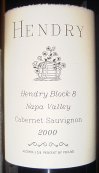 Hendry Cabernet 2000