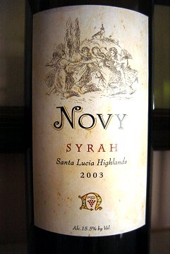 2003 Novy Syrah Santa Lucia Highlands