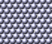 hexagonal close-packed array of atoms