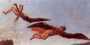 The Fall of Icarus by Carlo Saraceni (detail)