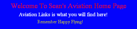 Sean's Aviation Home Page