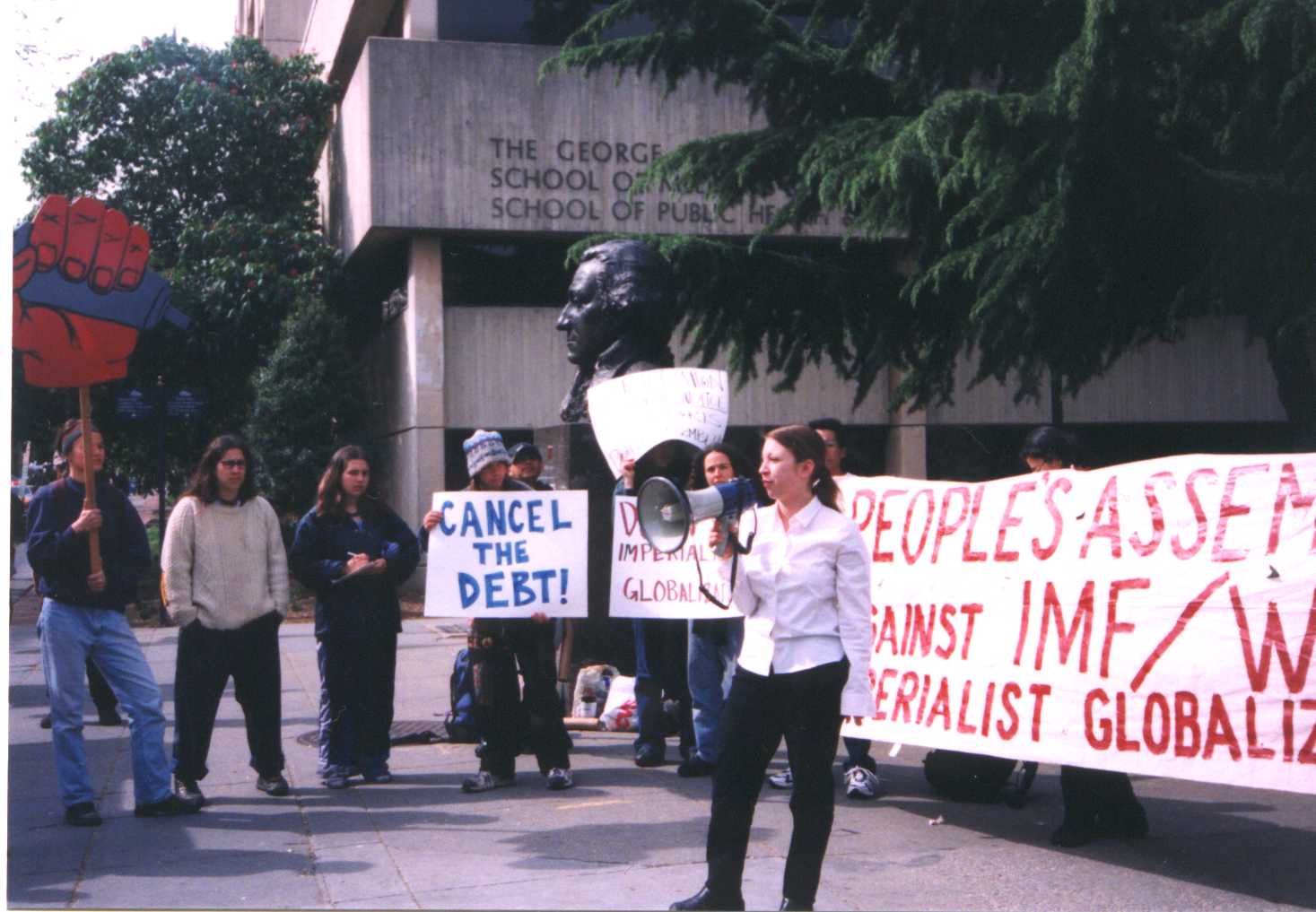 gwu student rally