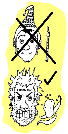 Diagram of the correct look for an eco-warrior