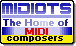 Logo of Midiots website for MIDI composers.