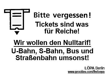 Tickets sind was für Reiche!