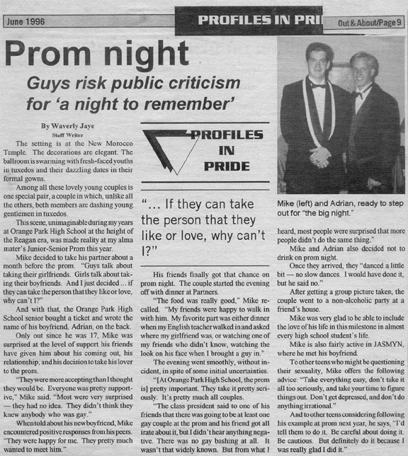 Prom Night: Guys Risk Criticism for Night to Remember