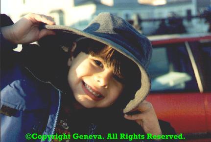 My son At Hampton Beach