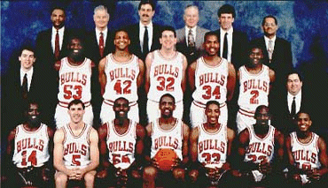 1990-91 Bulls Team Picture