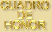 Cuadro de honor