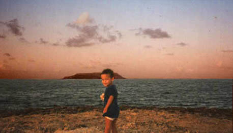 Ashad, 3 ans,  la Pointe des Chateaux